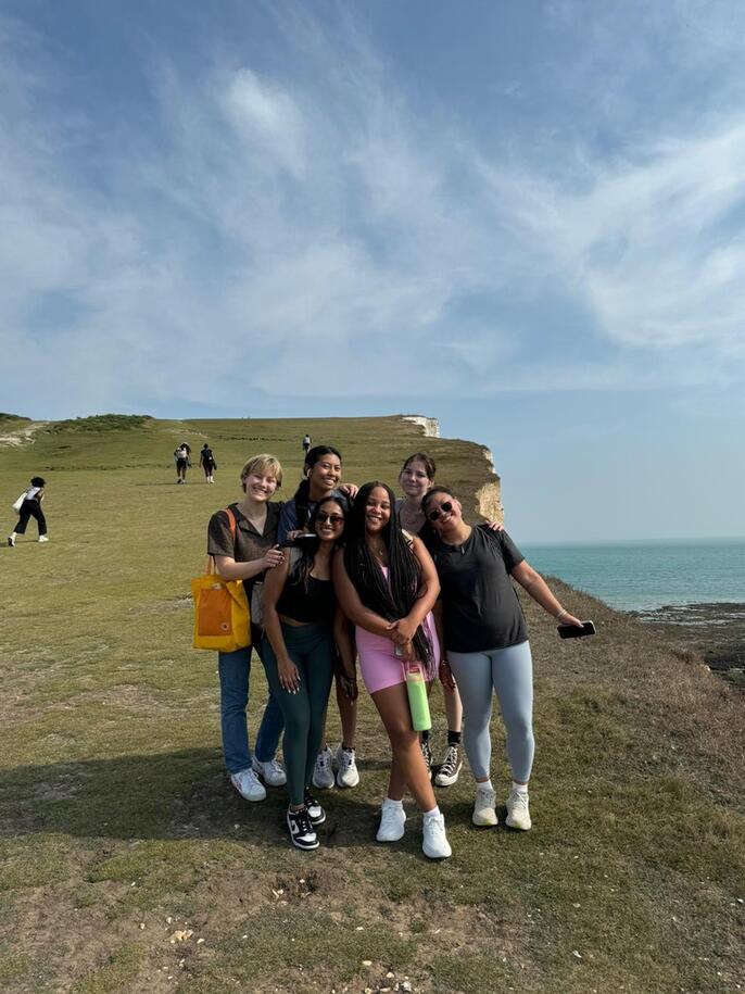 study abroad student cliffs