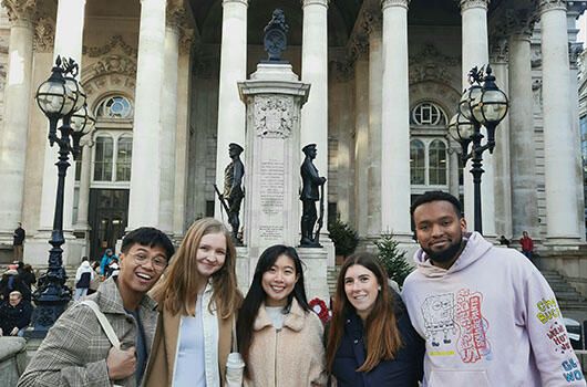 ciee london study abroad excursion with students