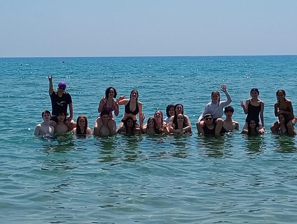 Swimming in the Ocean While in Sperlonga