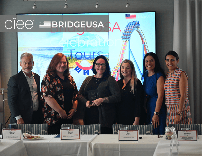 L-R Jim Pellow, Karen Ward, Jessica Glos, Katelyn Stevenson, Carye Duffin, and Martine Mangion.