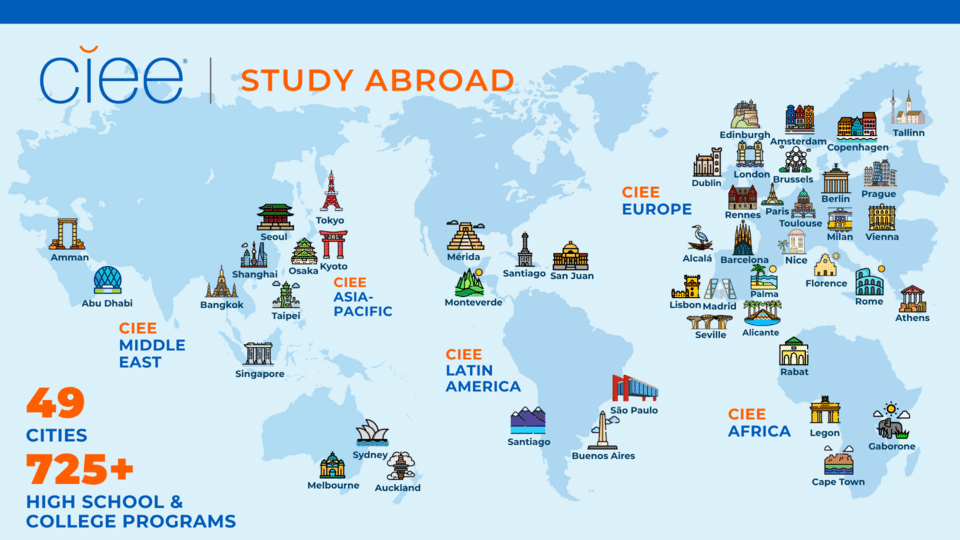 CIEE program locations