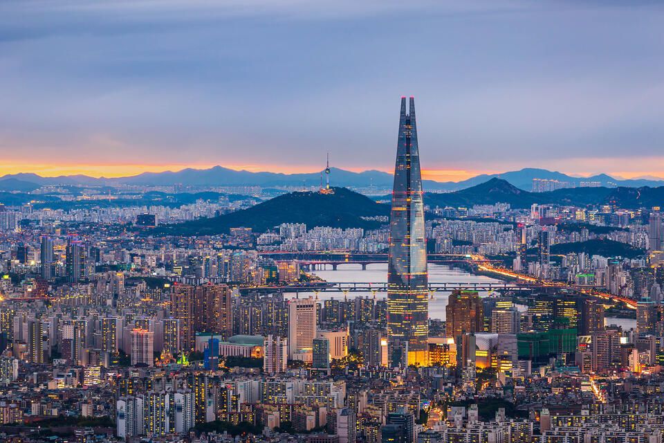 South Korea skyline