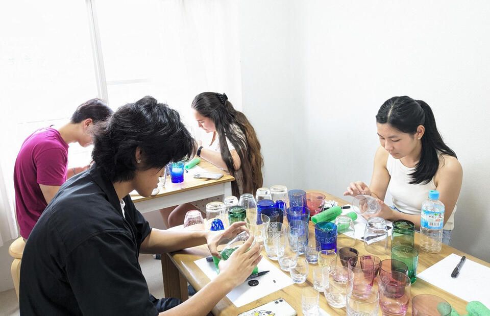 tokyo students abroad glass workshop