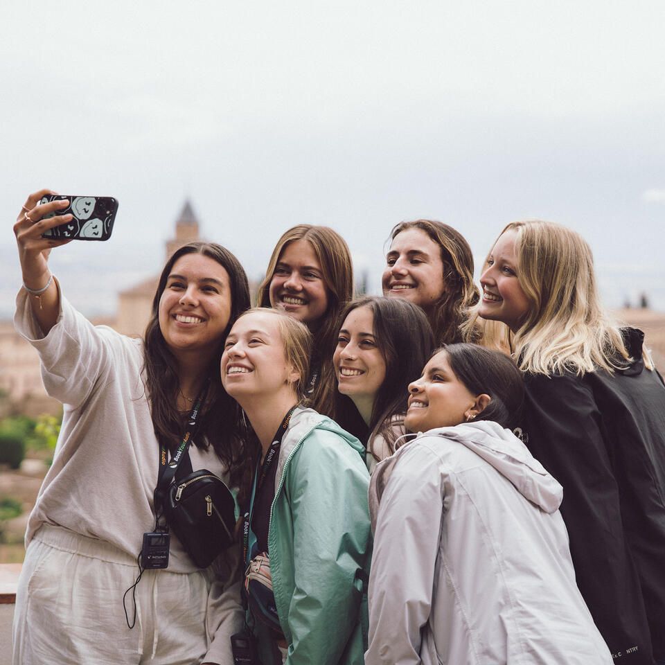 seville selfie abroad