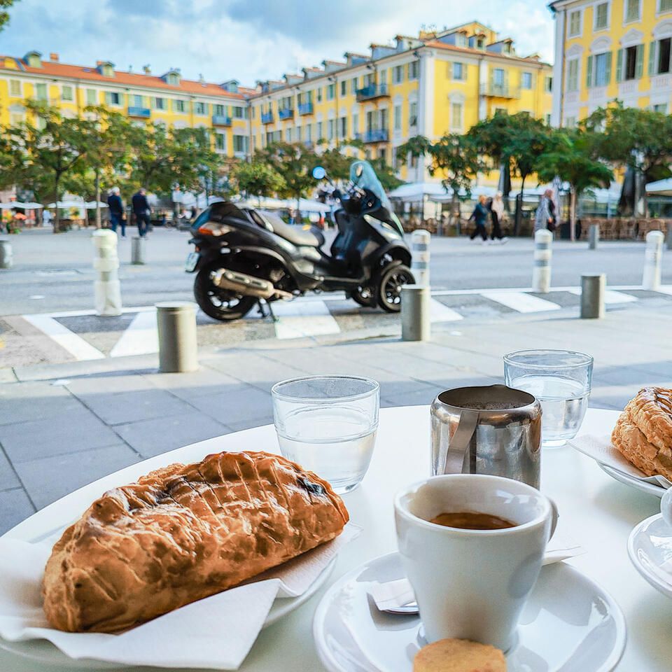 Nice France breakfast