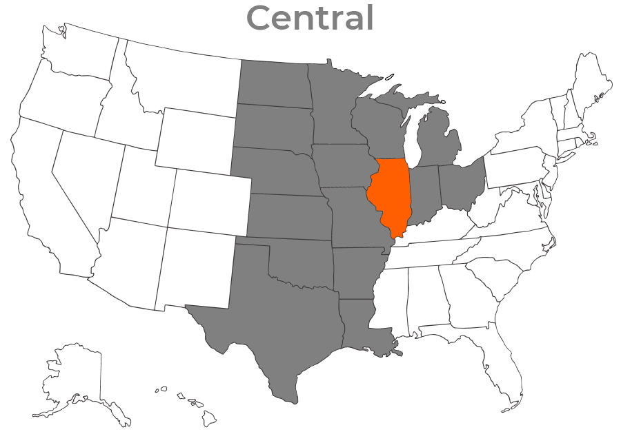 State map for illinois